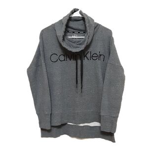 Calvin Klein Gray Cowl Neck Pullover Hoodie